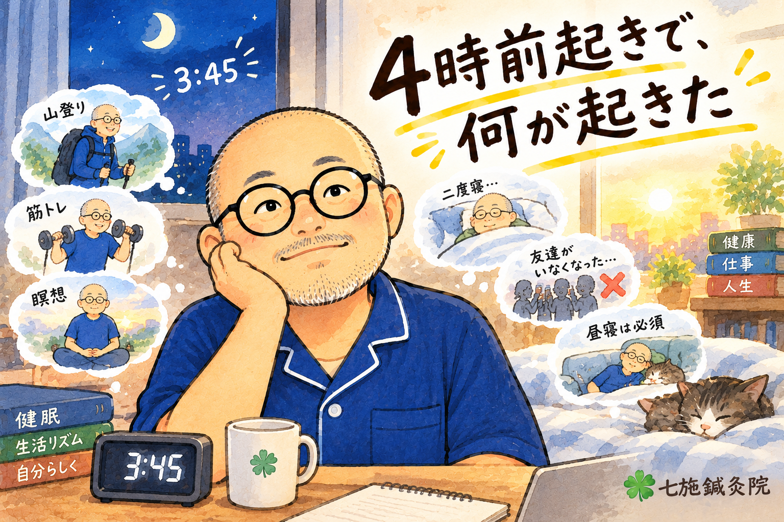 4時おきでなにがおきたの？