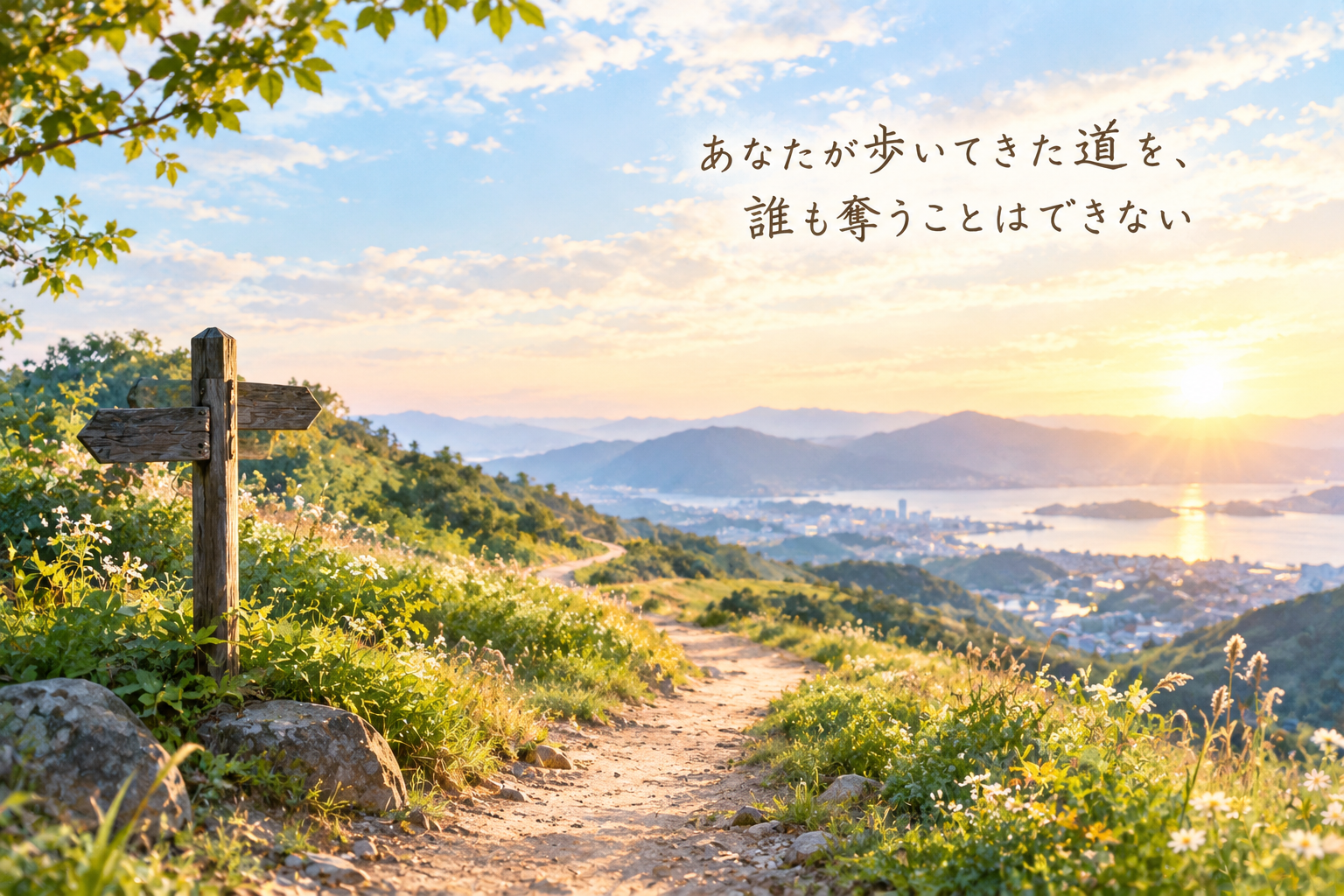 あなたが歩いてきた道を、誰も奪うことはできない