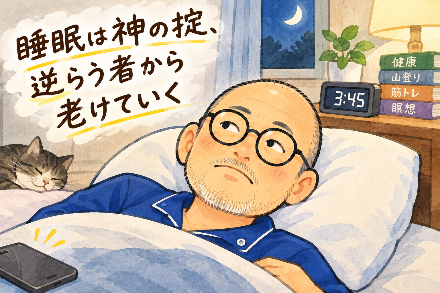 睡眠と老化・中学受験の関係を伝える七施鍼灸院のブログ記事アイキャッチ画像